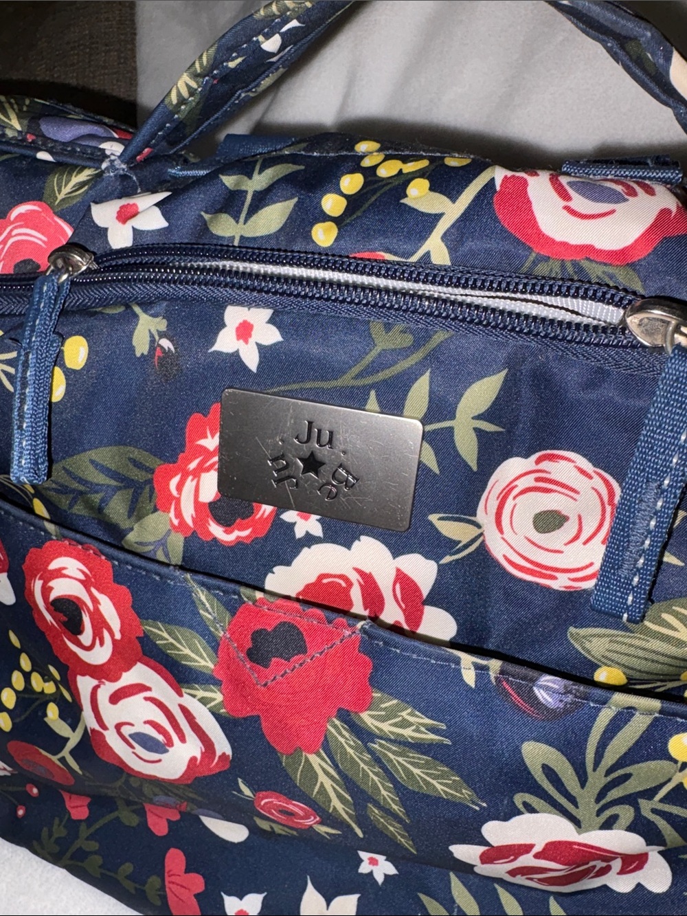 Ju-Ju-Be Classic Convertible Diaper Bag - Midnight Posy EUC - Picture 10 of 12